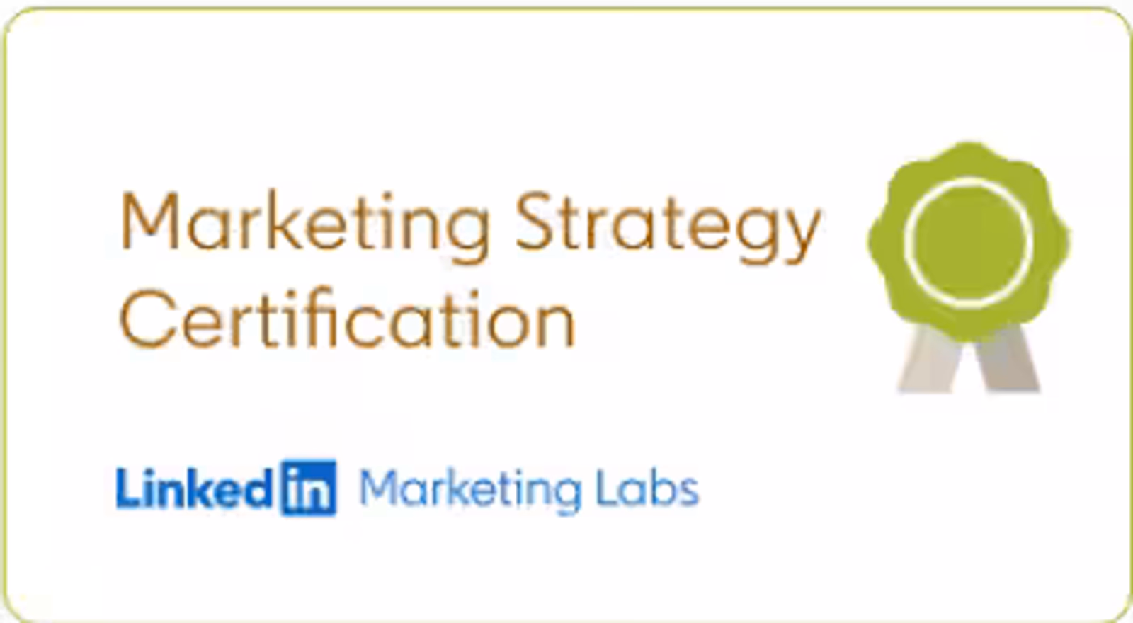 LinkedIn Marketing Strategy Certification